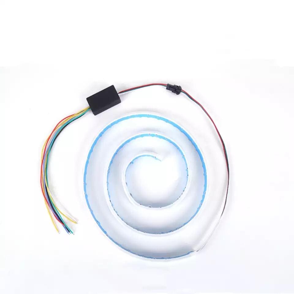 RGB Multi Color Car Signal Warning Strip Light, Car Rear Tail Box Dynamic Streamer Brake Turn Signal Led Lights RGB Multi Color Car Signal Warning Strip Light, Car Rear Tail Box Dynamic Streamer Brake Turn Signal Led Lights